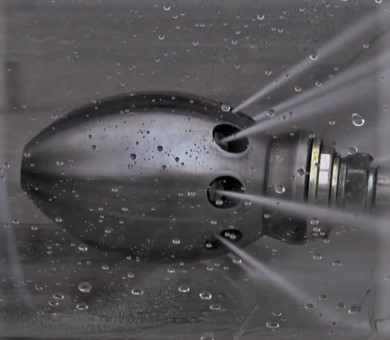 Jet Vac Sewer Nozzle Demo