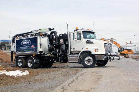 Aquatech B12 Hydro Excavator on Construction Site