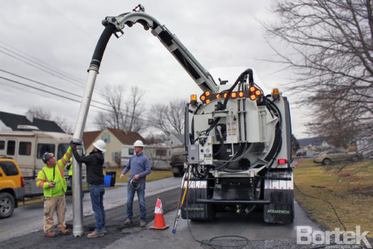 Aquatech Guardian hydro excavation vacuum extension