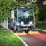 Dulevo D.Zero2 Electric Street Sweeper on narrow walking path