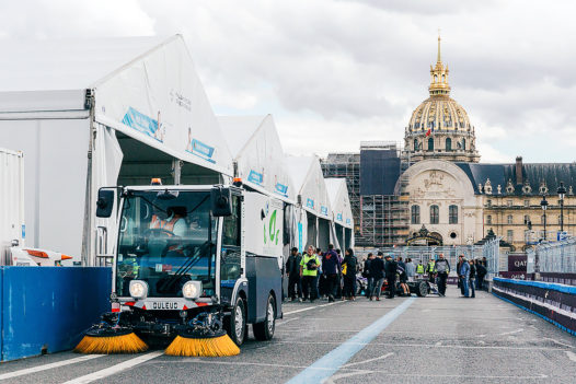 Dulevo D.Zero2 Electric Street Sweeper on racetrack