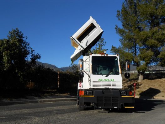 Global M4 CNG Street Sweeper Side Dump