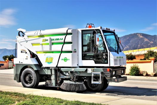 Global R3 Regenerative Air Street Sweeper Side View