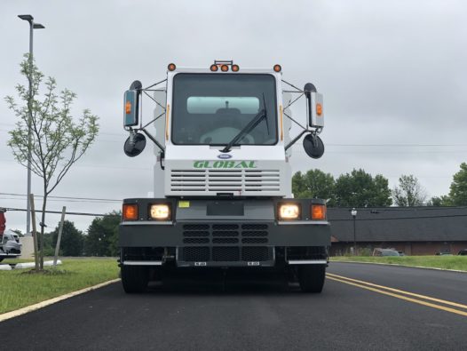 Global R4 Regenerative Air Street Sweeper Front View