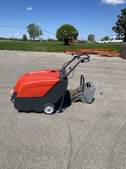 PowerBoss Collector 34 Walk-behind sweeper with hopper removed