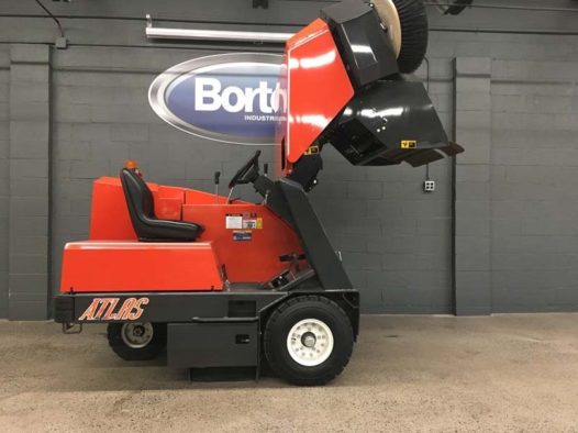 PowerBoss Atlas Sweeper Raised Hopper