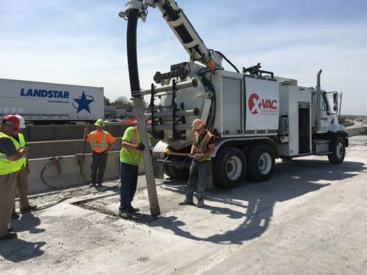 X-Vac X-8 Hydro Excavator on Highway