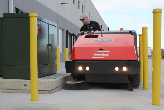 PowerBoss Atlas Outdoor Parking Lot Sweeper