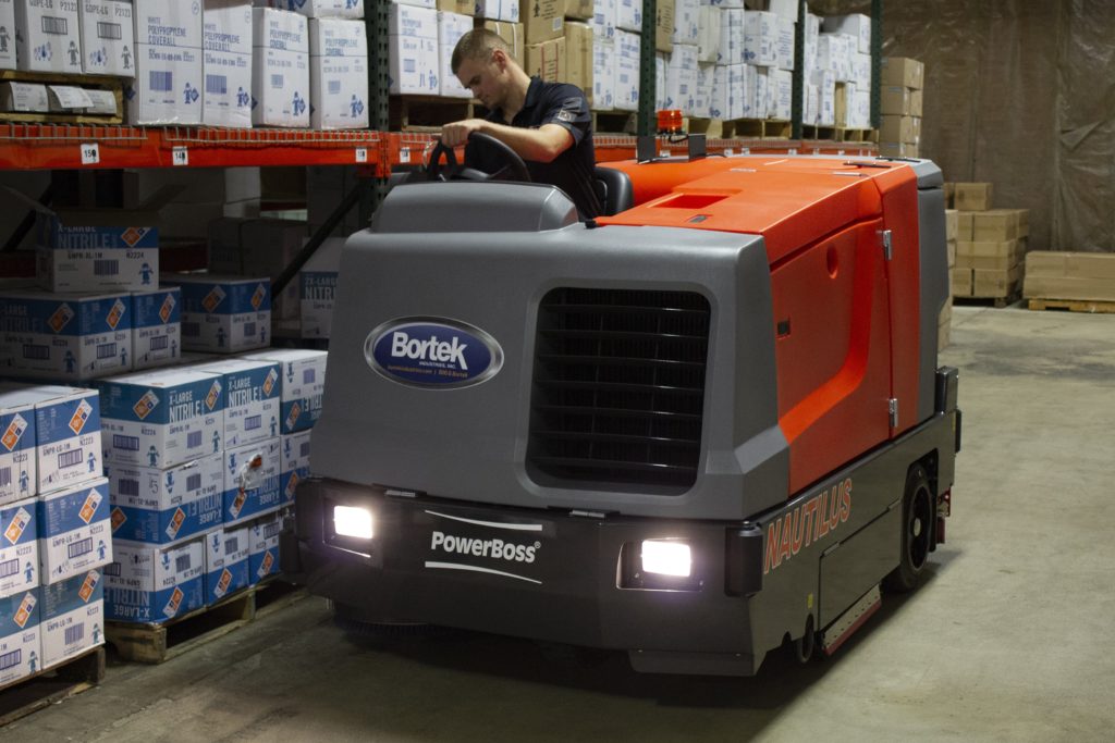 PowerBoss Nautilus Sweeper/Scrubber - Bortek PWX