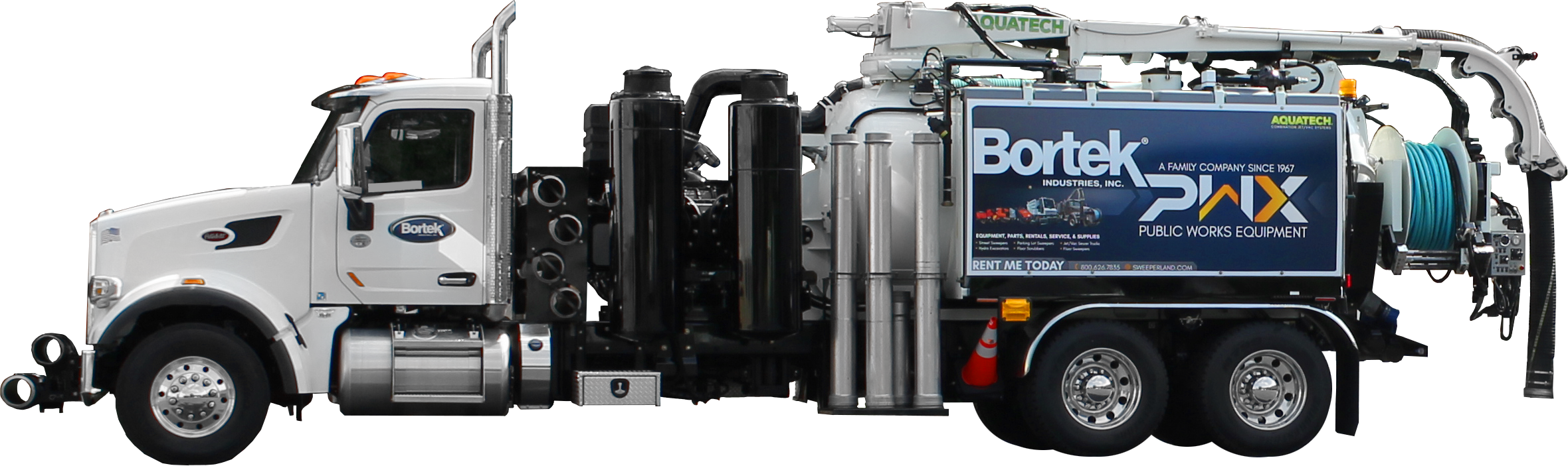 Aquatech® Combination Jet/Vac BSeries (RearMounted Reel) Bortek PWX