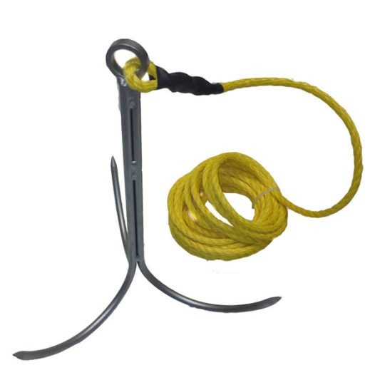 Grappling Hook with 25' Poly Rope