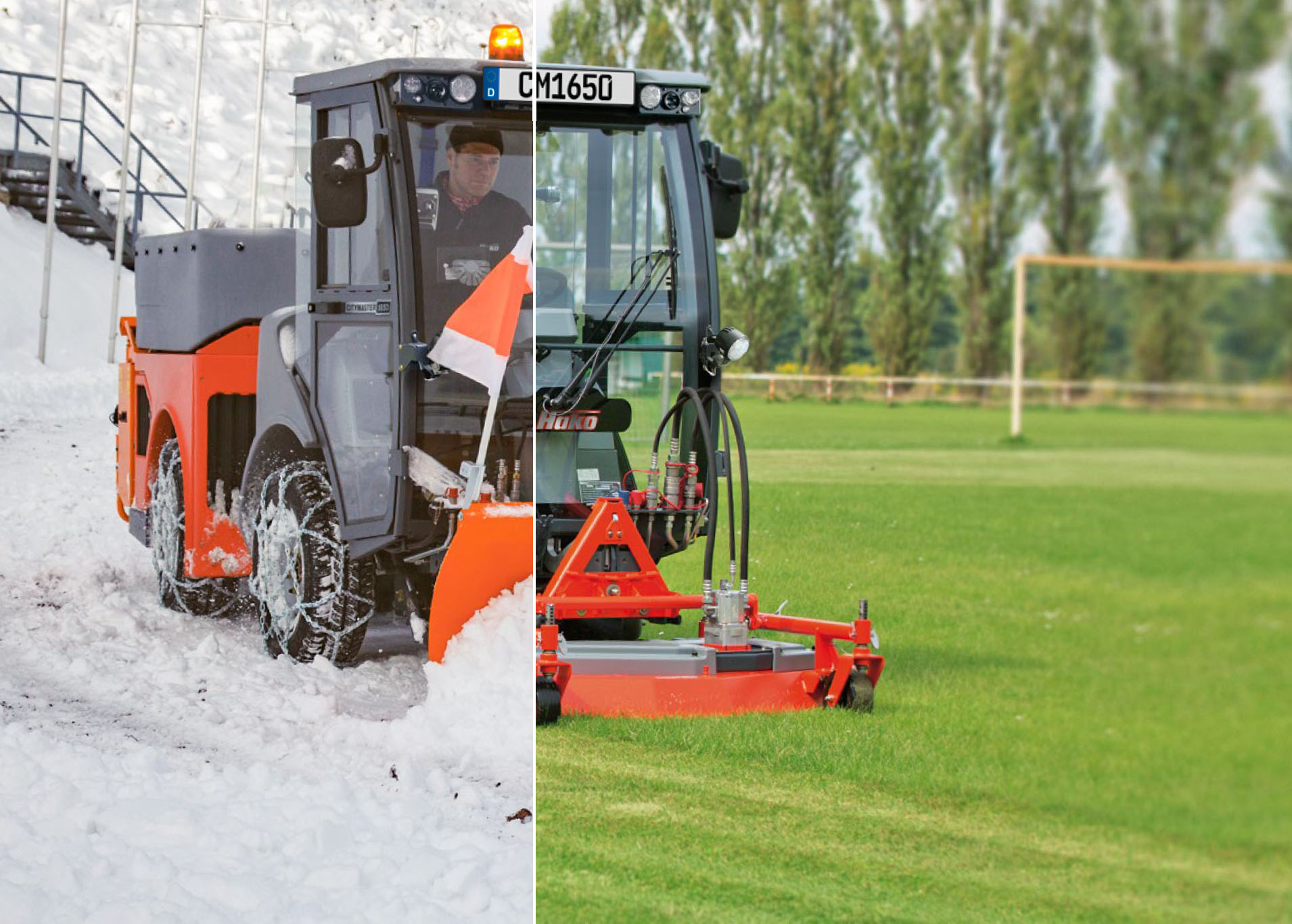 Hako Citymaster Mower and Snow Plow Multipurpose machine